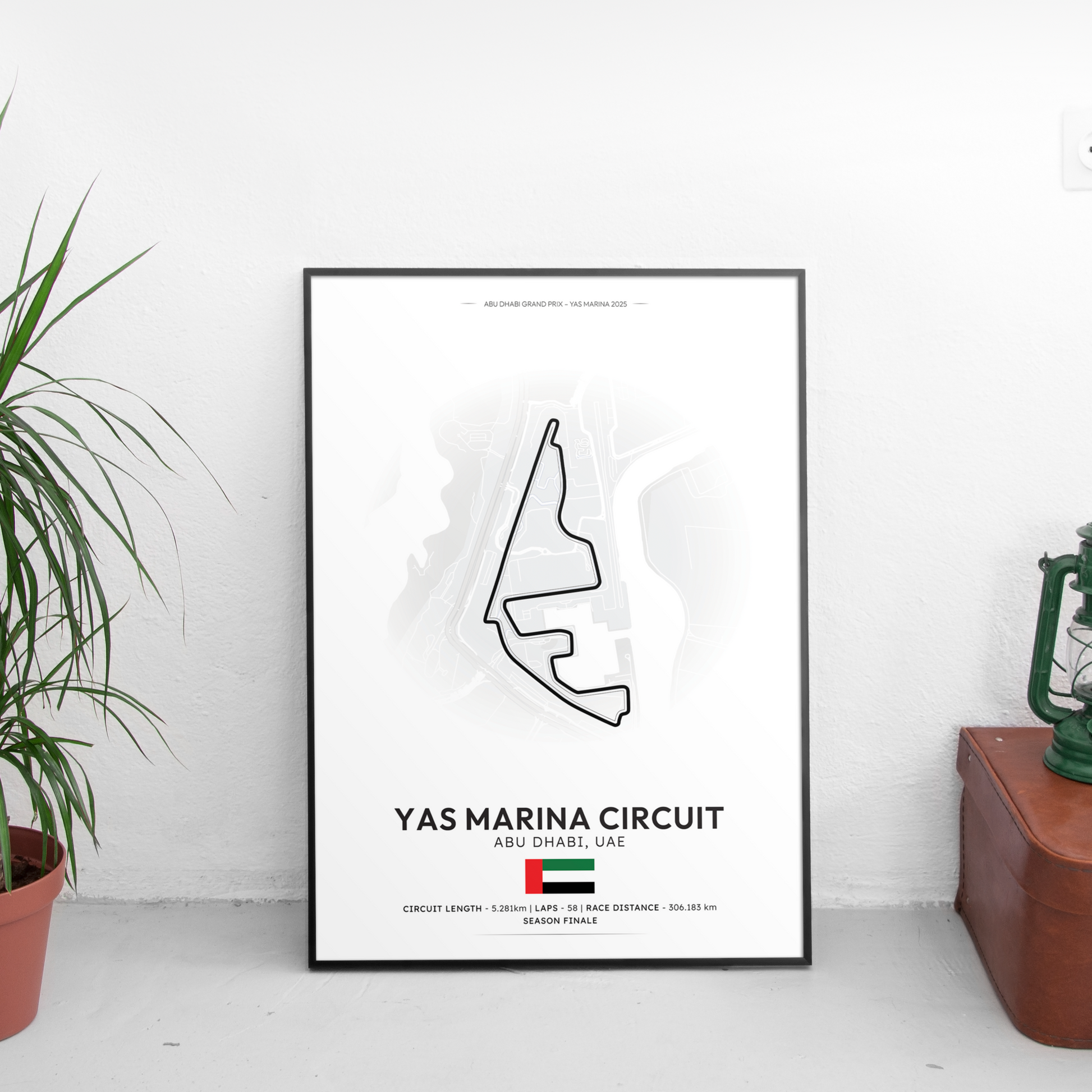 ABU DHABI Formula 1 писта постер | CarPosters™