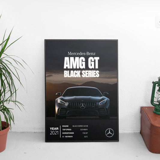 Mercedes-Benz AMG GT Black Series Постер (2021)