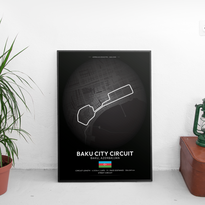 BAKU Formula 1 писта постер | CarPosters™