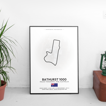 BATHURST 1000 Formula 1 писта постер | CarPosters™