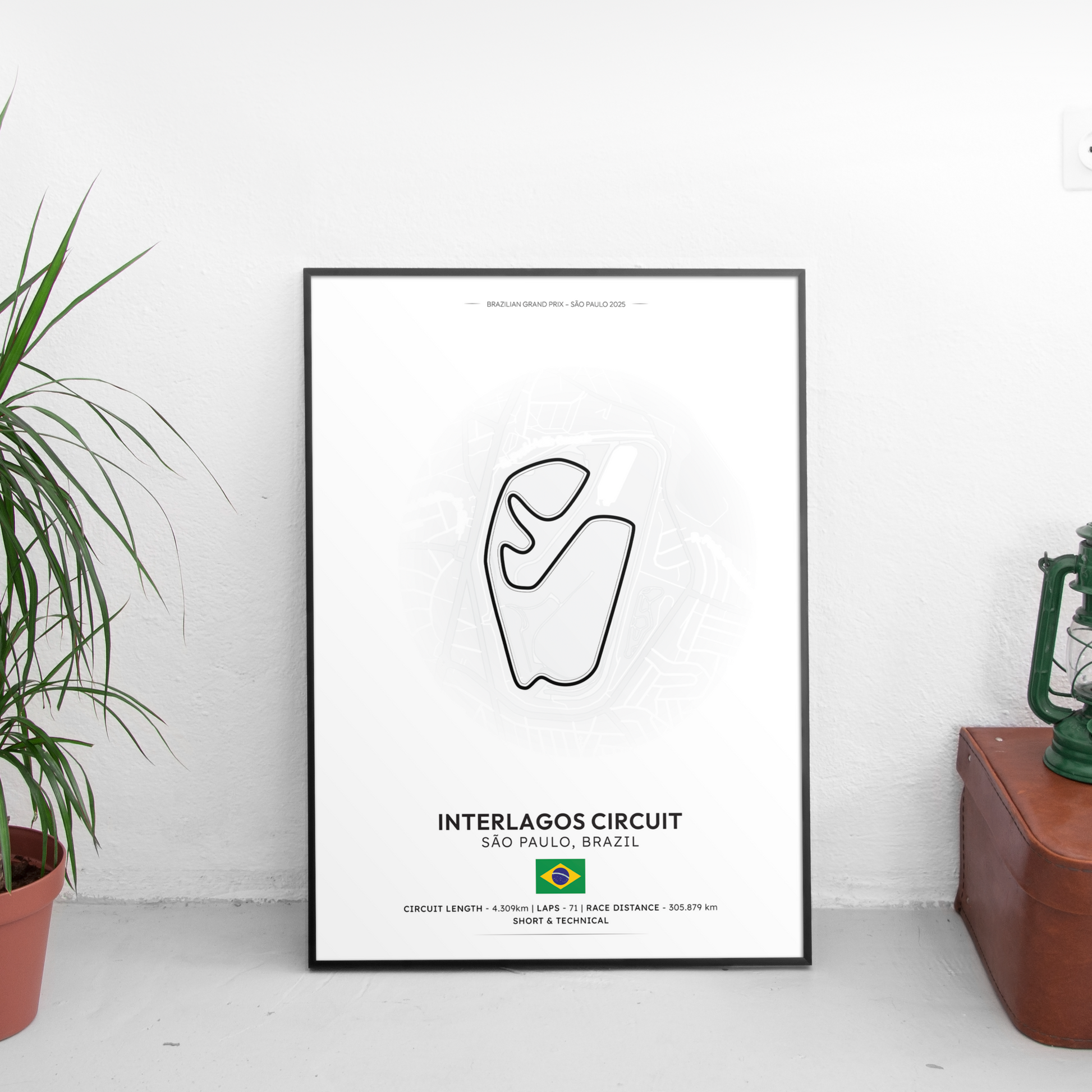 SAO PAULO Formula 1 писта постер | CarPosters™