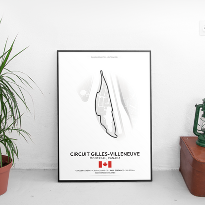 MONTREAL Formula 1 писта постер | CarPosters™