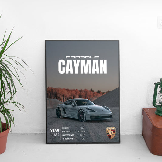Porsche Cayman Постер (2020)