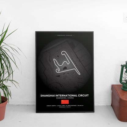 SHANGHAI Formula 1 писта постер | CarPosters™