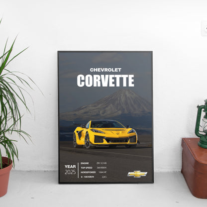 Chevrolet Corvette Постер (2025)