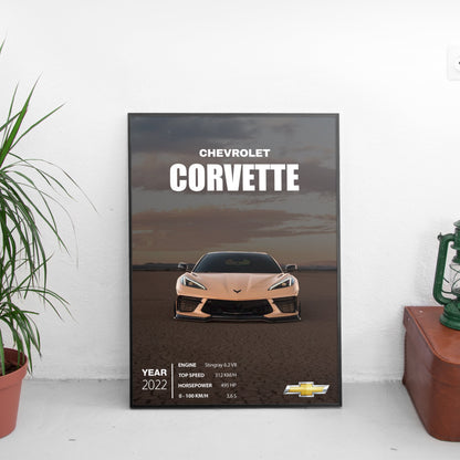 Chevrolet Corvette Постер (2022)