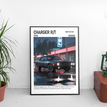 Dodge Charger R/T 1970 – Класик постер за стена | CarPosters™