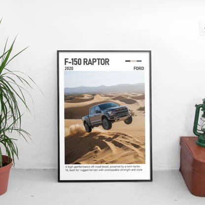 Ford F-150 Raptor 2020 постер за стена | CarPosters™