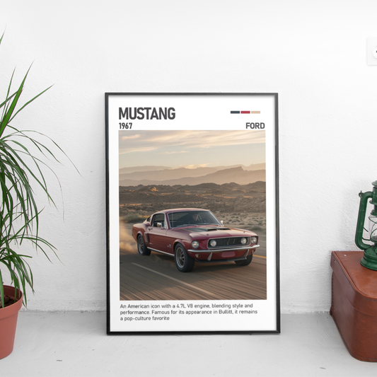 Ford Mustang 1967 постер за стена | CarPosters™