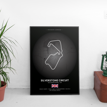 SILVERSTONE Formula 1 писта постер | CarPosters™