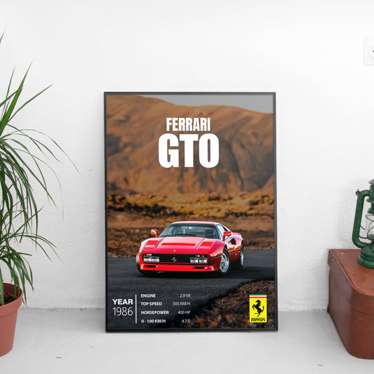 Ferrari GTO Постер (1986)
