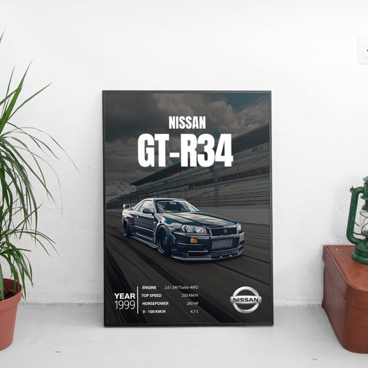 Nissan GT-R34 Постер (1999)