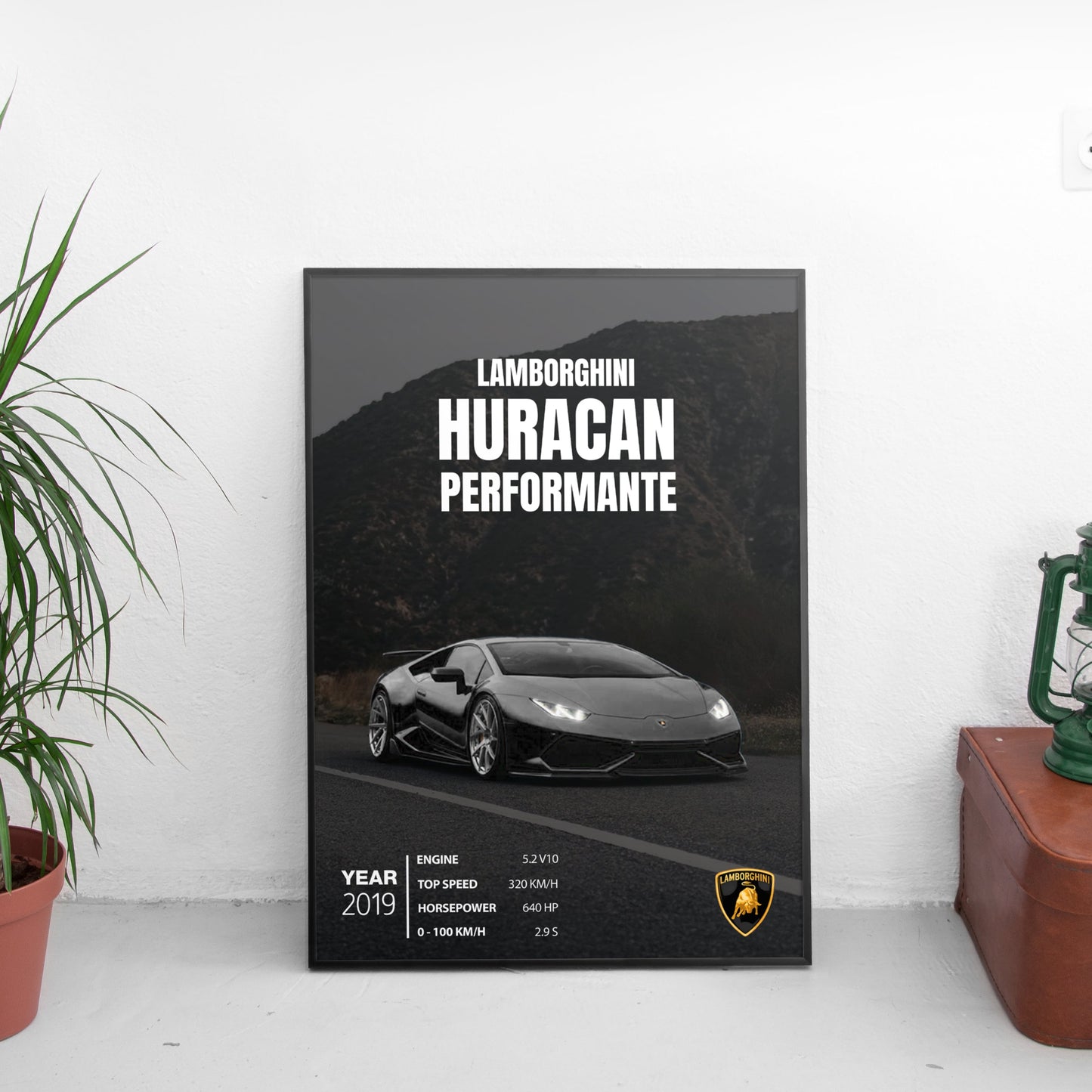 Lamborghini HURACAN Performante Постер (2019)
