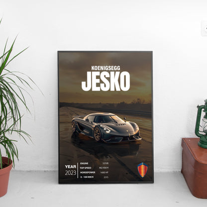 Koenigsegg JESKO Постер (2023)