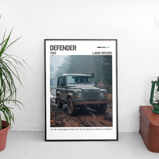 Land Rover Defender 1983 постер за стена | CarPosters™