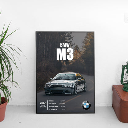 BMW M3 Постер (2002)