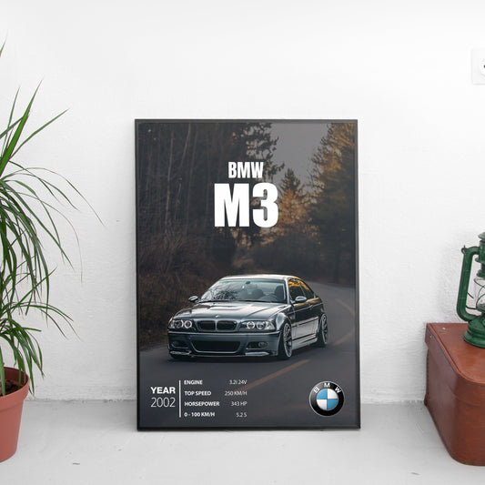 BMW M3 Постер (2002)
