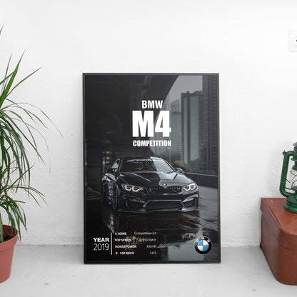 BMW M4 Competition Постер (2019)