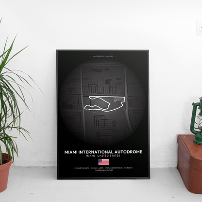 MIAMI Formula 1 писта постер | CarPosters™
