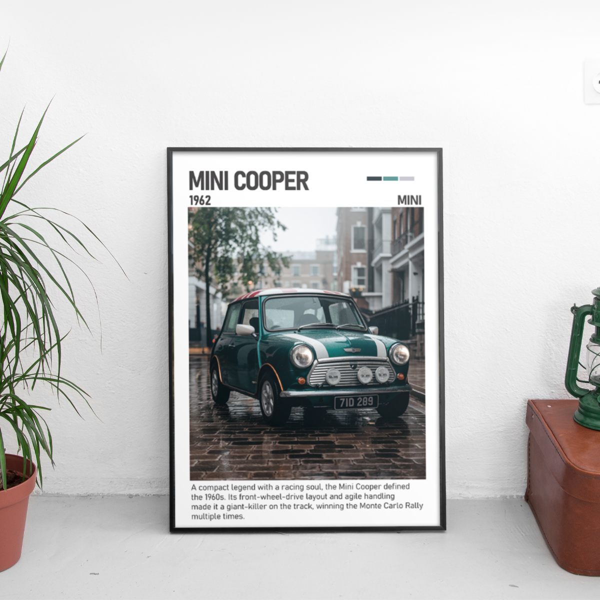 Mini Cooper 1962 постер за стена | CarPosters™