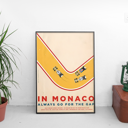 Monaco F1 ретро постер за стена | CarPosters™