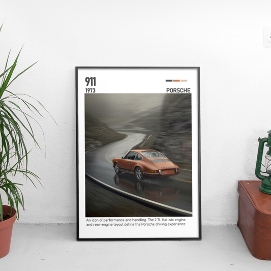 Porsche 911 1973 постер за стена | CarPosters™