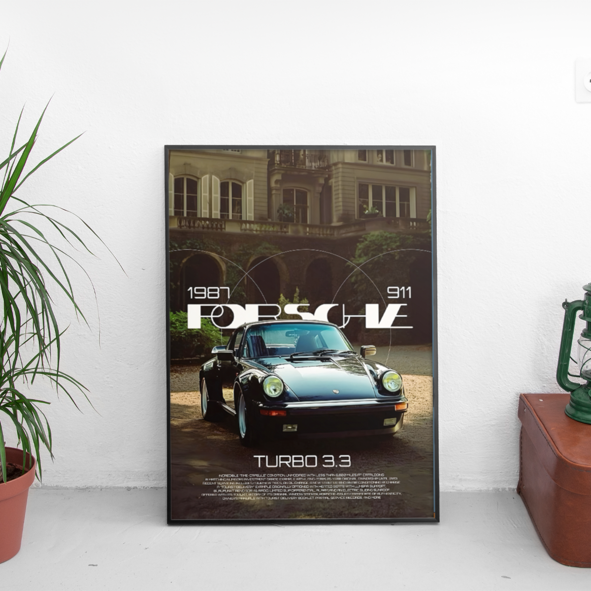 Porsche 911 1987 ретро постер за стена | CarPosters™