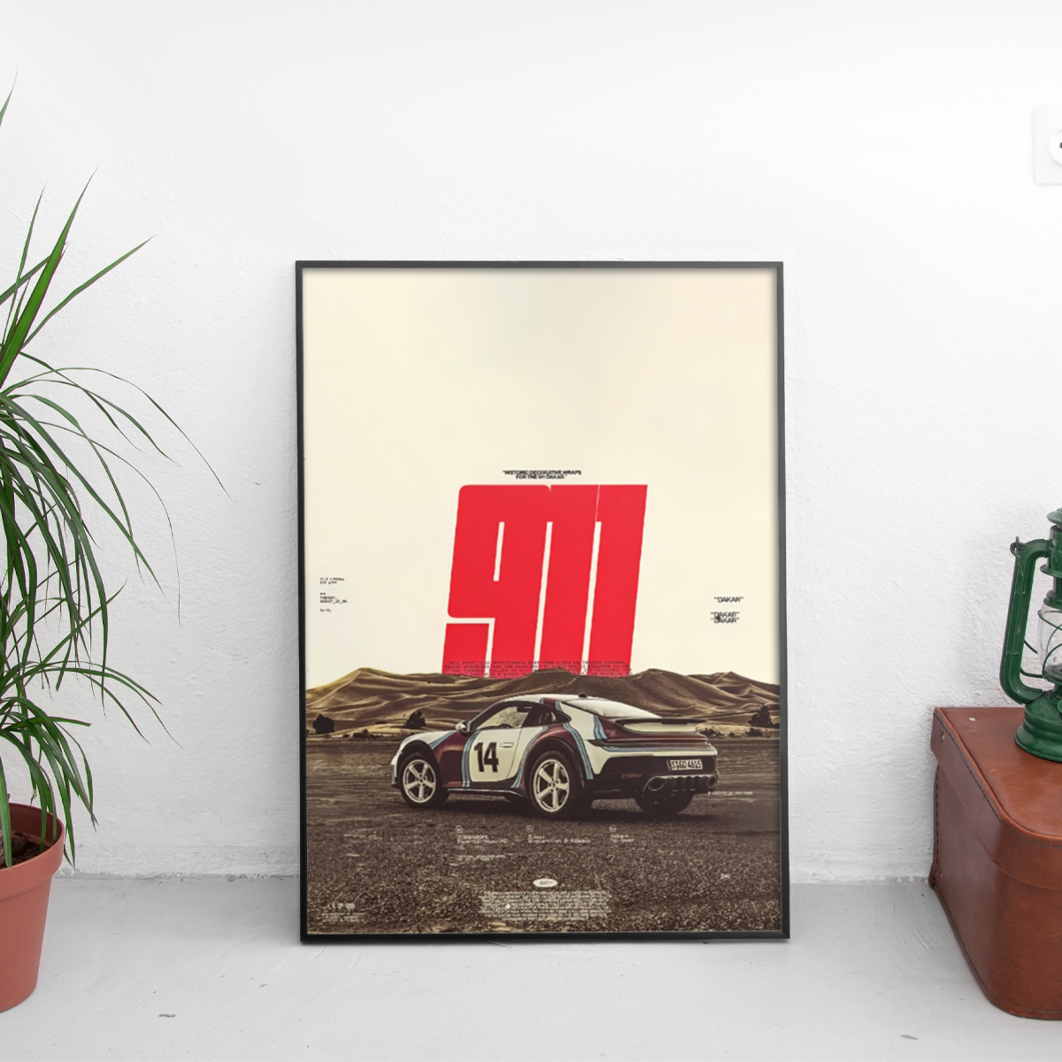 Porsche 911 Dakar ретро постер за стена | CarPosters™