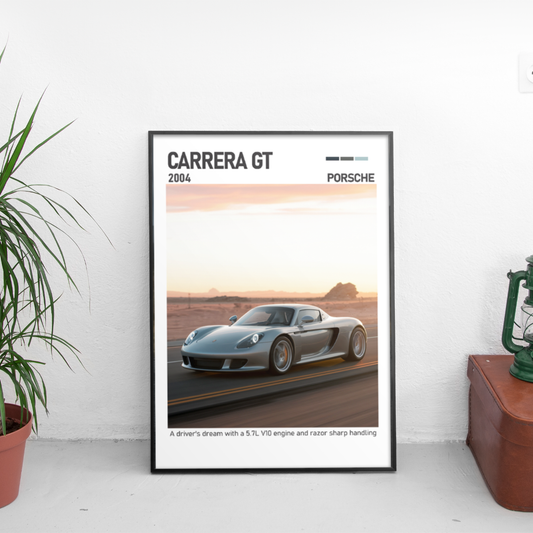 Porsche Carrera GT 2004 постер за стена | CarPosters™