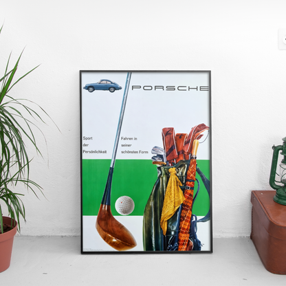 Porsche Golf ретро постер за стена | CarPosters™