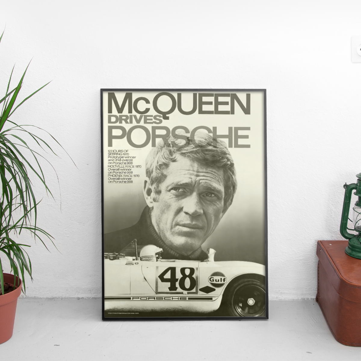 Porsche Mcqeen ретро постер за стена | CarPosters™