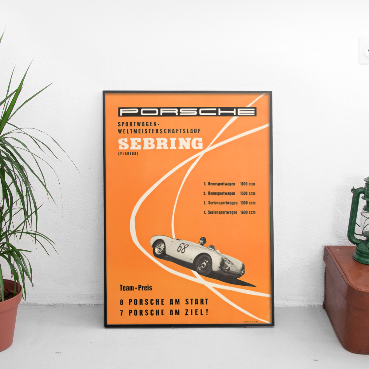 Porsche Sebring ретро постер за стена | CarPosters™