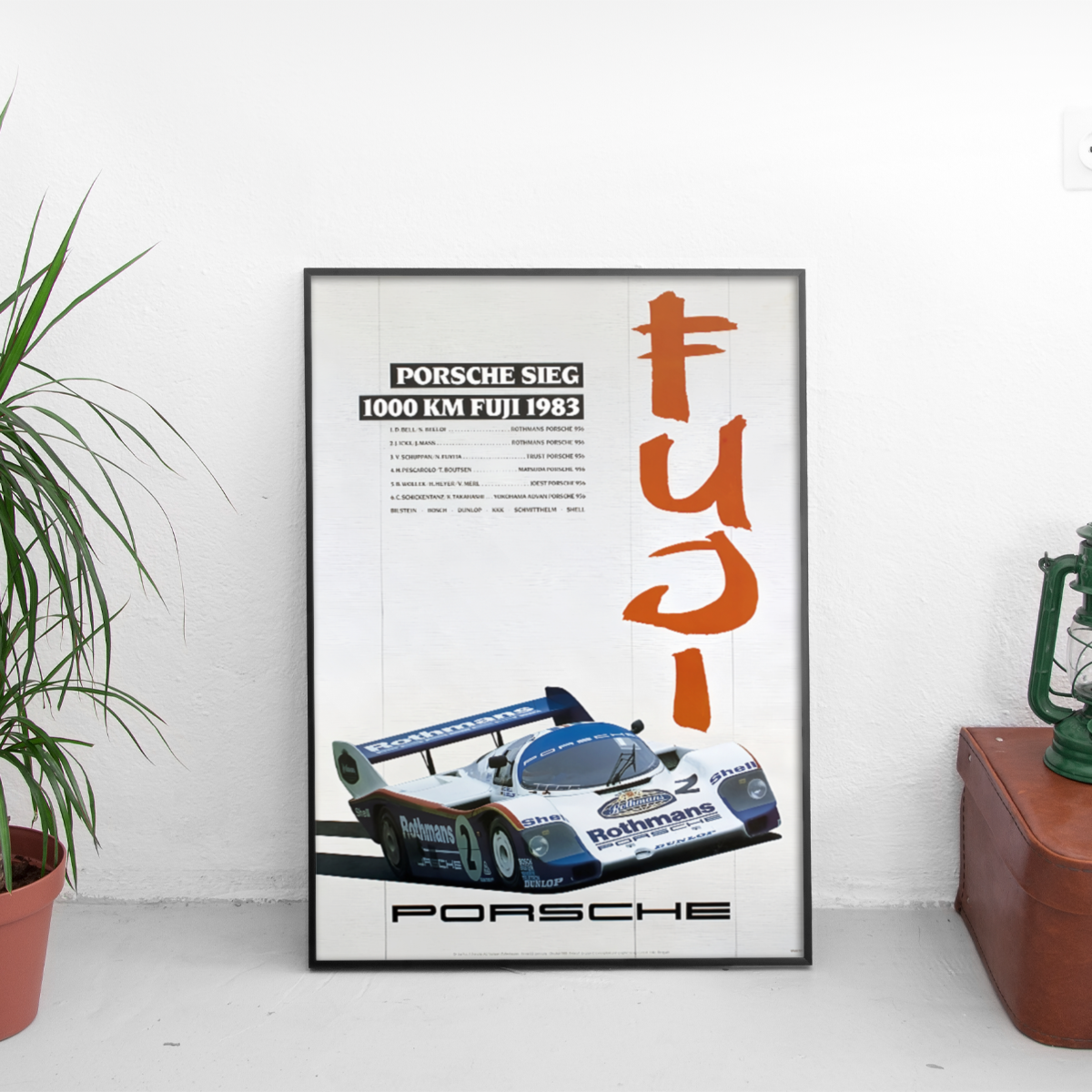 Porsche Sieg Fuji 1983 ретро постер за стена | CarPosters™