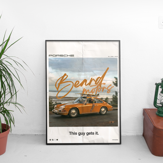 PORSCHE THIS GUY GETS IT Ретро Постер