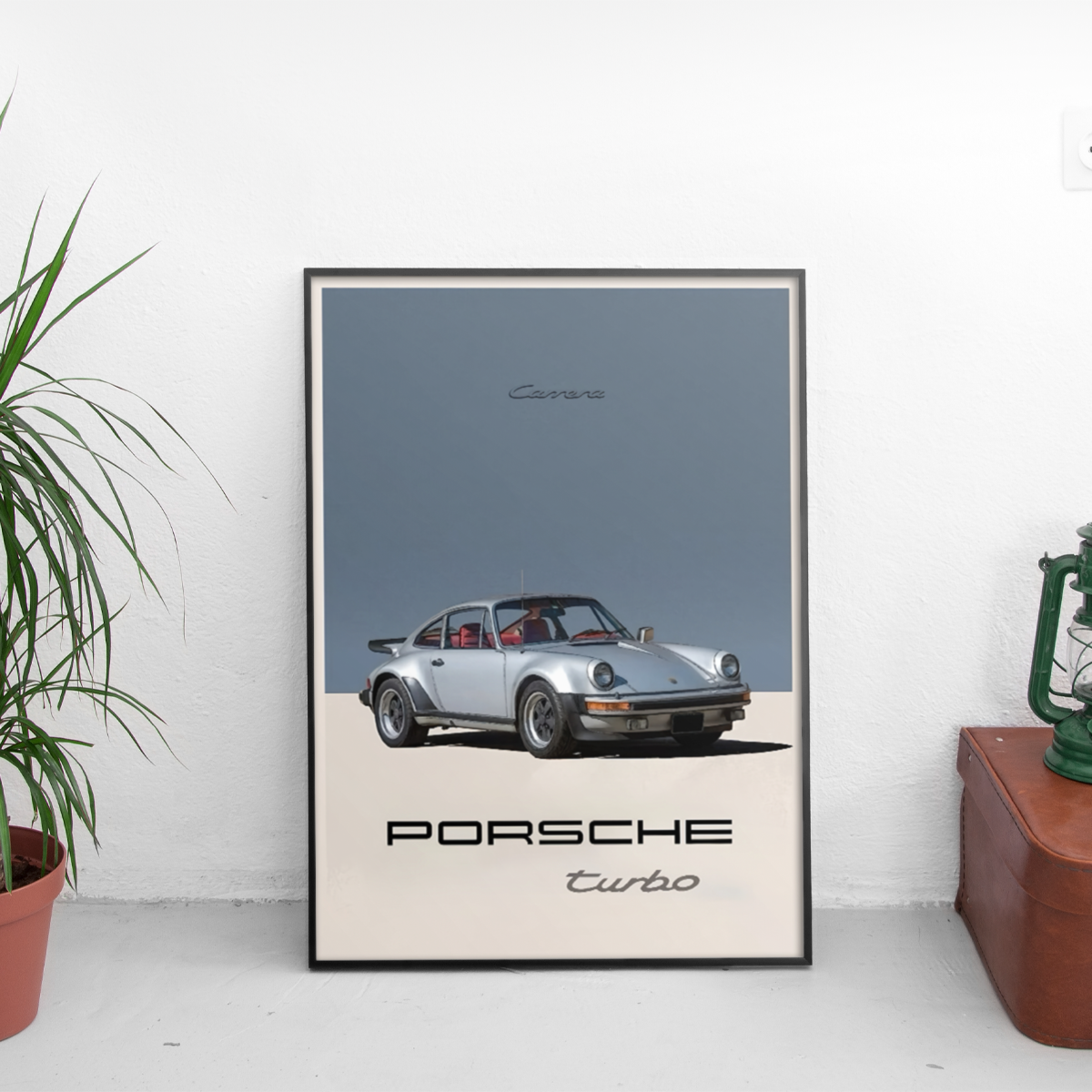 Porsche Turbo ретро постер за стена | CarPosters™