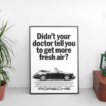 Porsche Цитат 3 ретро постер за стена | CarPosters™
