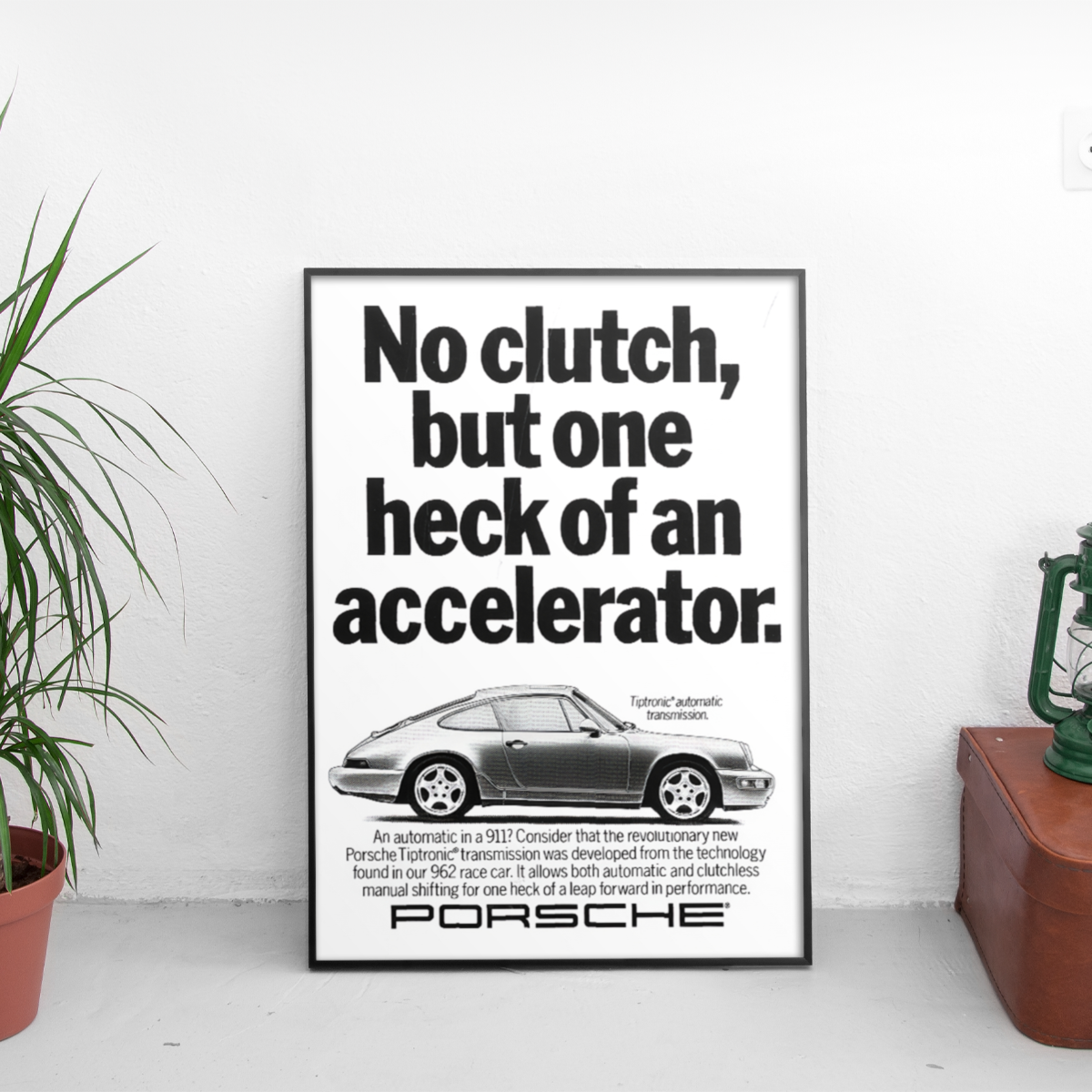 Porsche Цитат 4 ретро постер за стена | CarPosters™
