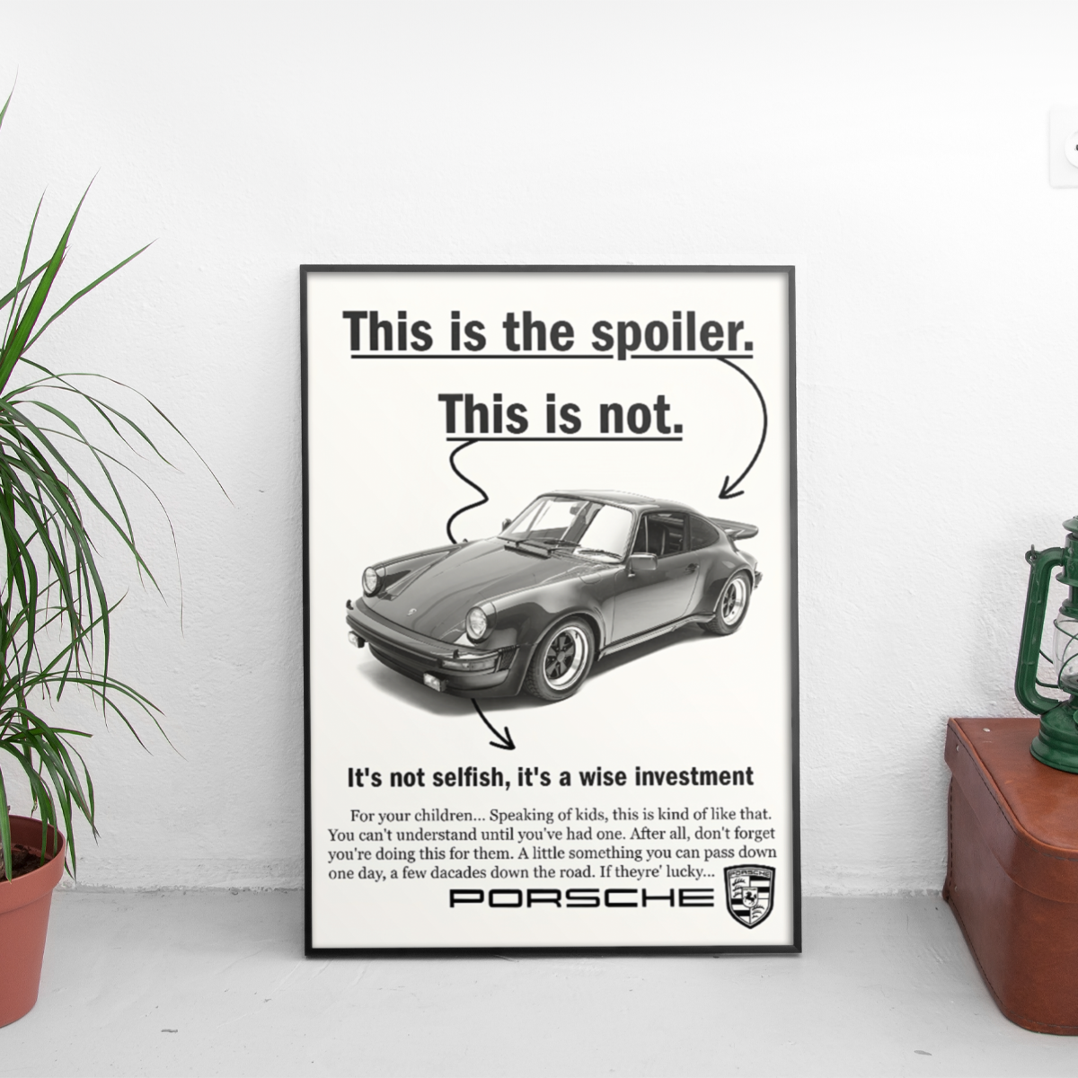 Porsche Цитат 7 ретро постер за стена | CarPosters™