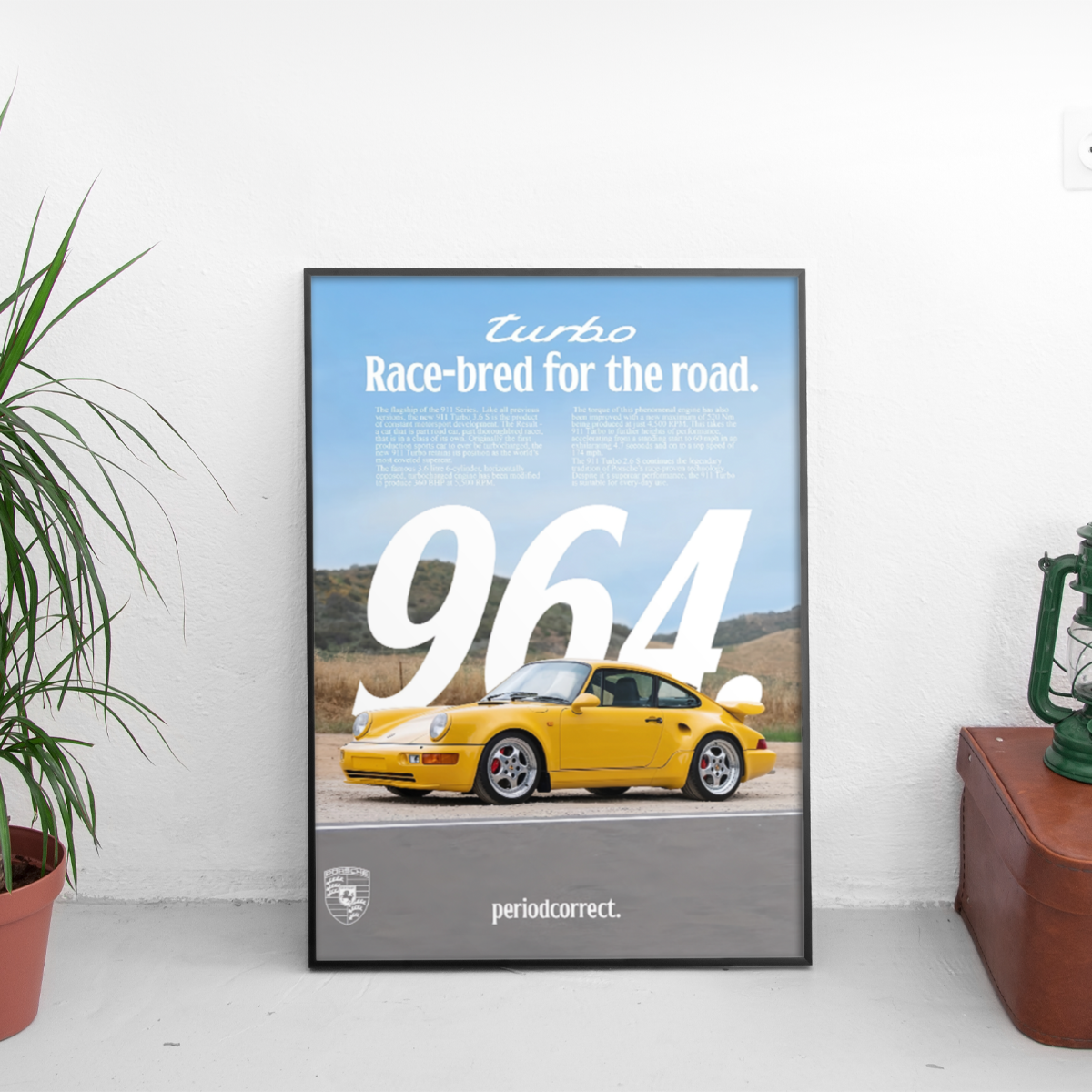 Porsche 964 ретро постер за стена | CarPosters™