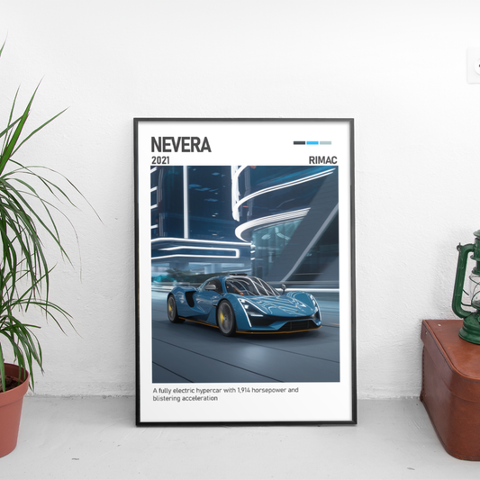 Rimac Nevera 2021 постер за стена | CarPosters™
