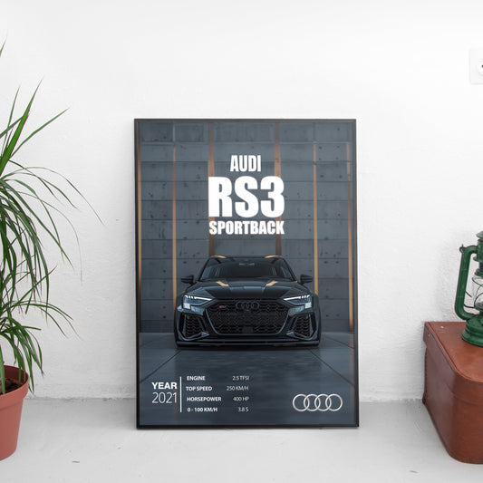 Audi RS3 Постер (2021)