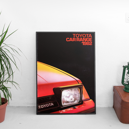 Toyota Car Range 1982 ретро постер за стена | CarPosters™