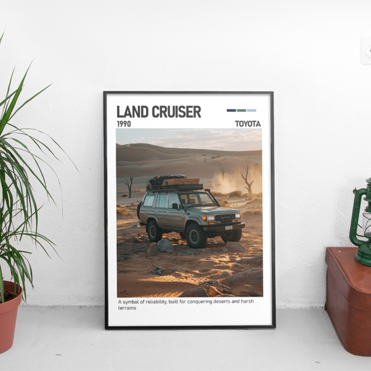 Toyota Land Cruiser 1990 постер за стена | CarPosters™
