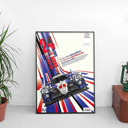 Toyota Le Mans ретро постер за стена | CarPosters™