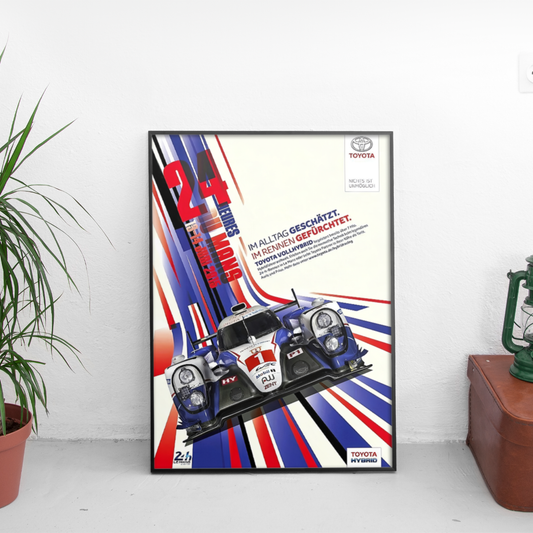 Toyota Le Mans ретро постер за стена | CarPosters™