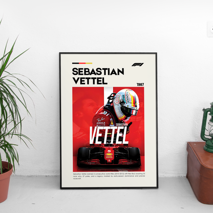 Sebastian Vettel Постер