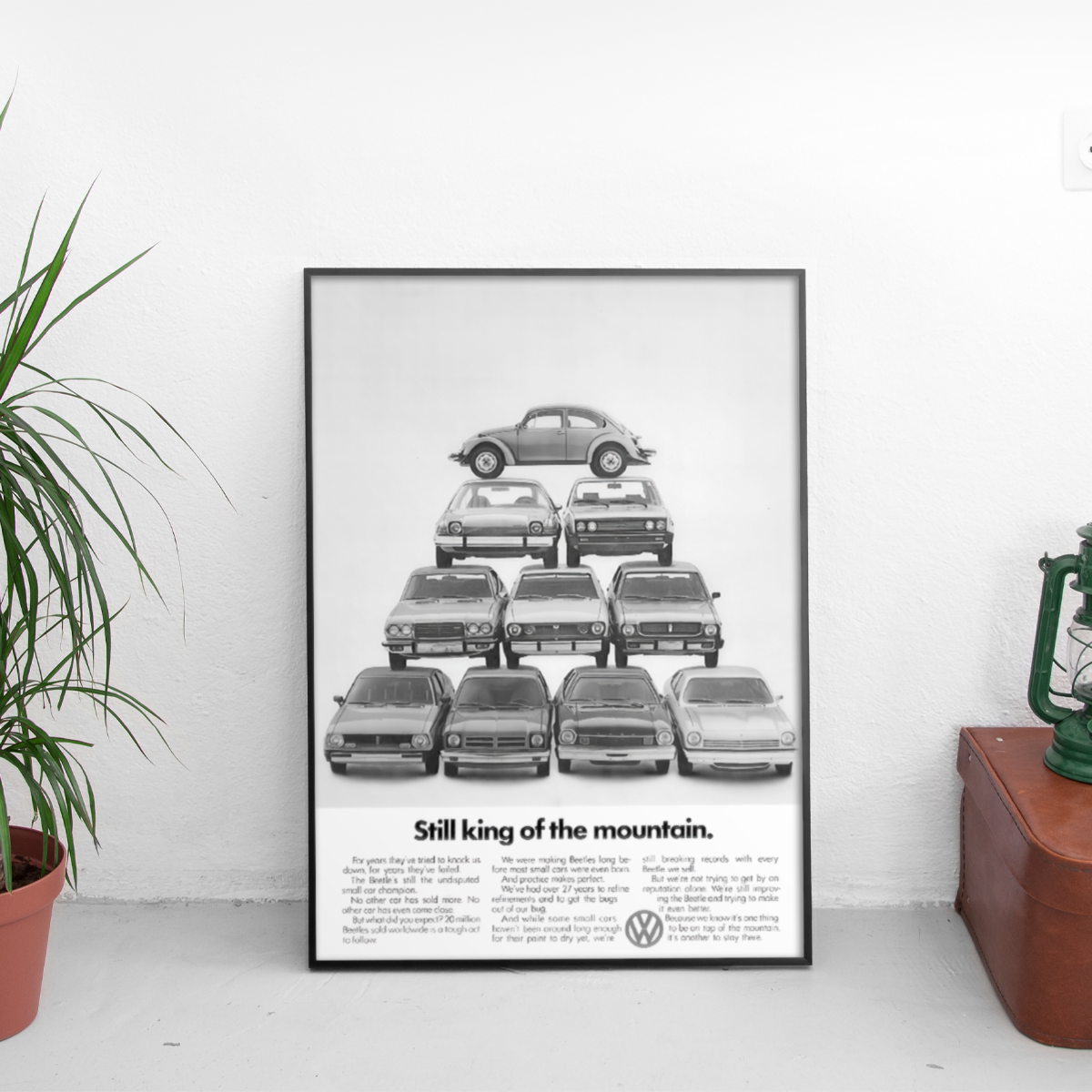 Volkswagen Рекламен ретро постер за стена | CarPosters™