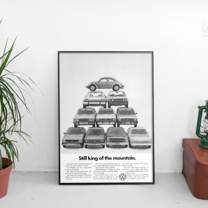 Volkswagen Рекламен ретро постер за стена | CarPosters™