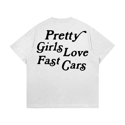 Pretty Girls Love Fast Cars Тениска