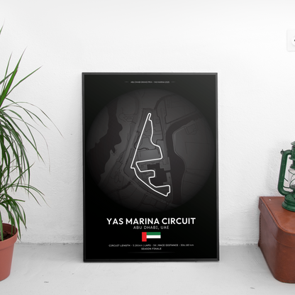 ABU DHABI Formula 1 писта постер | CarPosters™